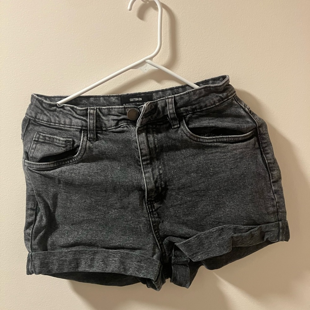Cool Cotton On Dark Grey Shorts 🐾🐈‍⬛
